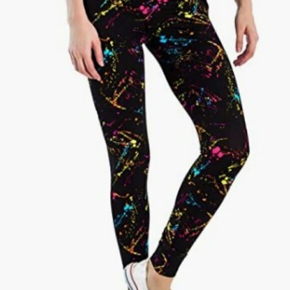 TIPSY ELVES PAINT SPLATTER  LEGGINGS LIKE NEW - Picture 4 of 12